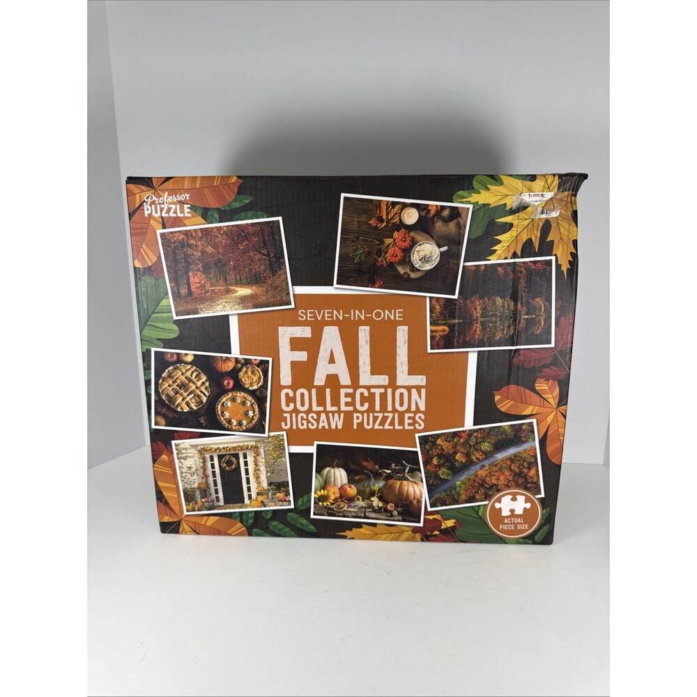 Professor Puzzle SEVEN-IN-ONE Fall in World Cities Jigsaw Puzzles NEW